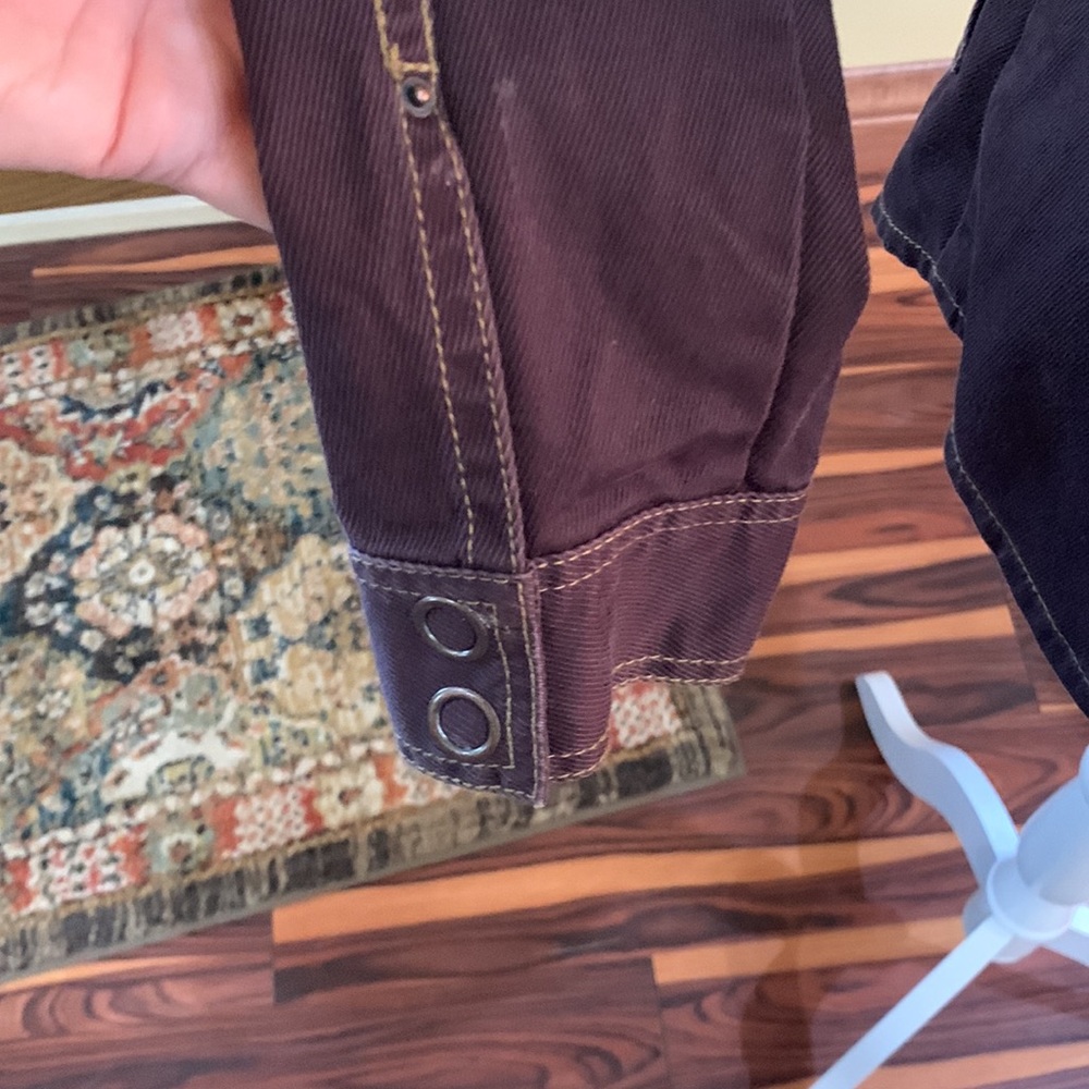 CAbi , Large, chocolate brown snap front jacket - Picture 5 of 10